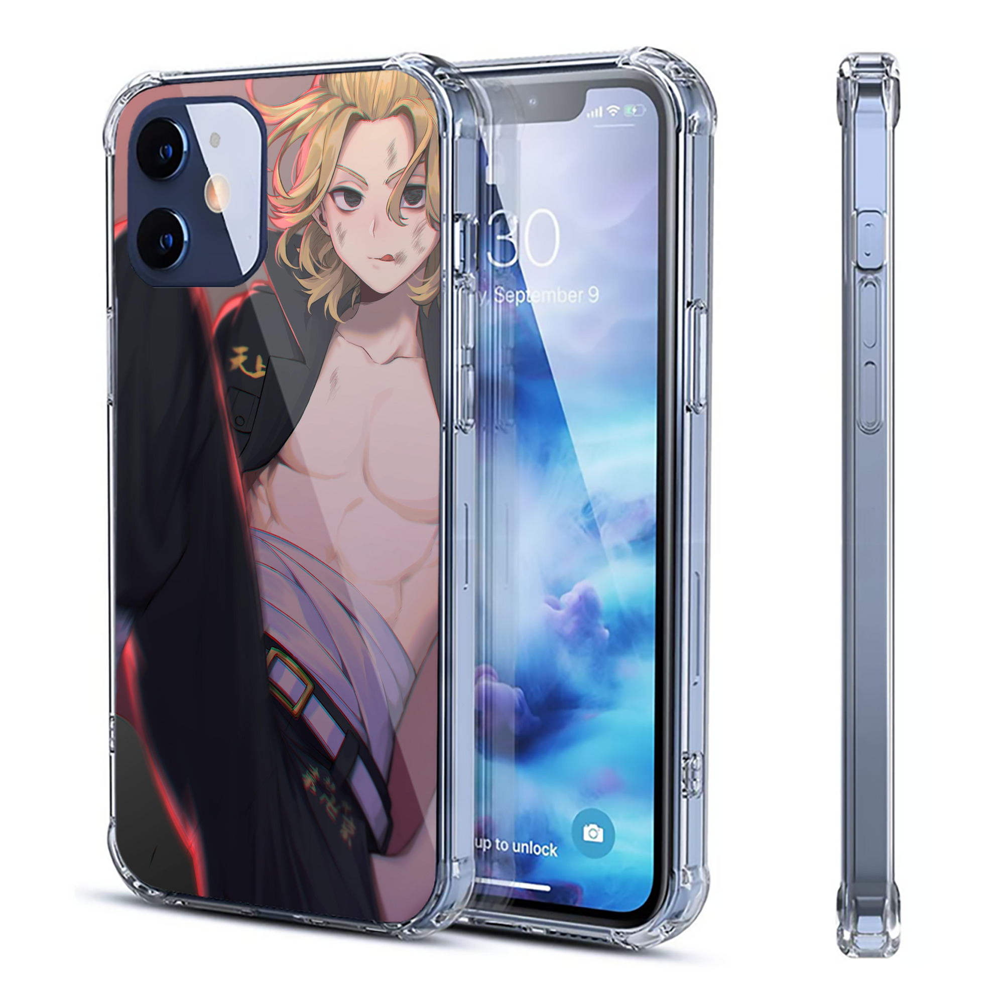 （画像用） 東京リベンジャーズ Tokyo Revengers 【iPhone 12シリーズ対応】透明スマホケース（クリアソフトケース）